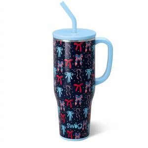 NEW SWIG LIFE miss independence 40oz mega tumbler in navy blue